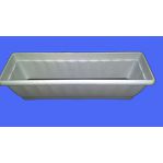 Рассадный ящик с двойным дном белый 15*16*50 см